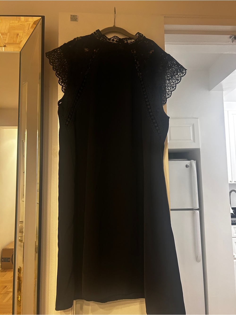 BlackZara Lace-Trim Mini Dress - Women